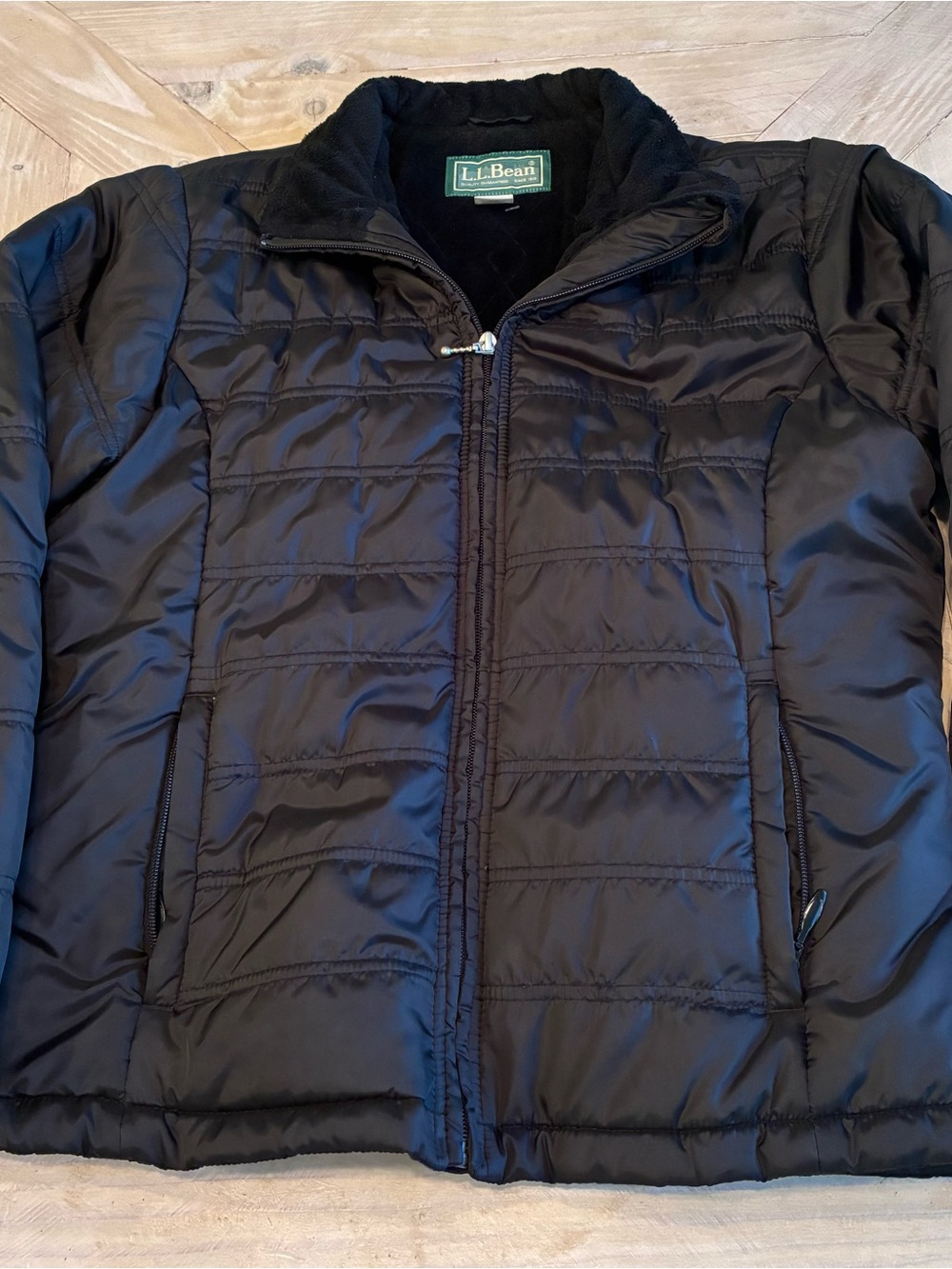 L.L. Bean Women’s Black Quilted Puffer Coat